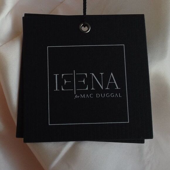 IEENA/MAC DUGGAL Gown, 6, Pastel Pink, FLAW, Sleeveless Maxi, Bow, Gathered - Picture 11 of 15